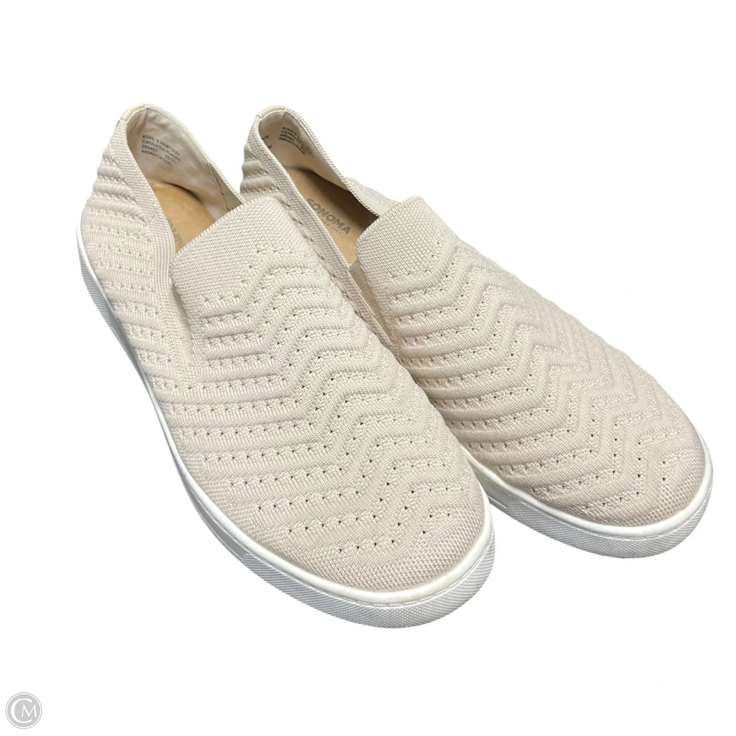 Shoes Flats By Sonoma In Tan & White, Size: 9.5