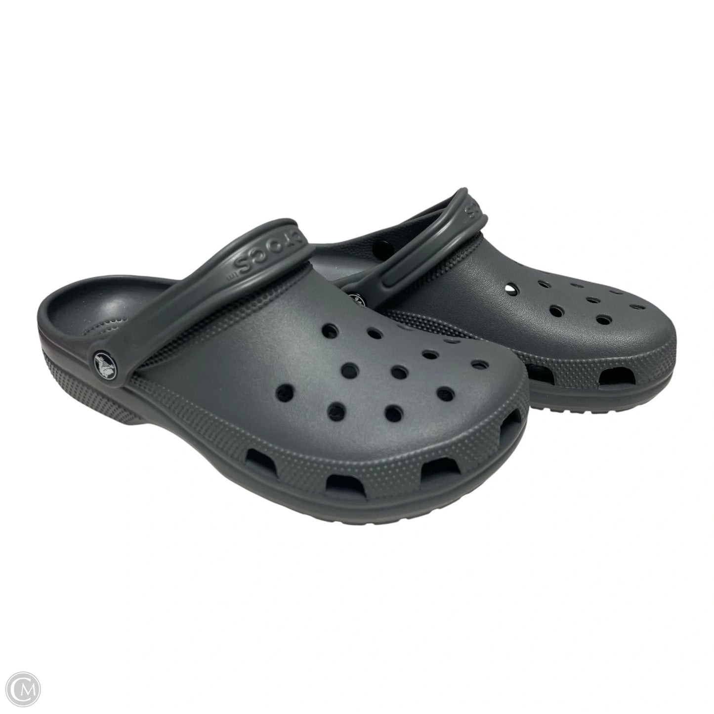 Sandals Flats By Crocs In Grey, Size: 10