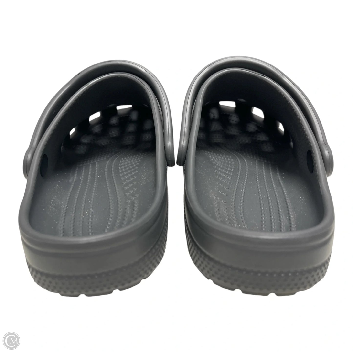 Sandals Flats By Crocs In Grey, Size: 10