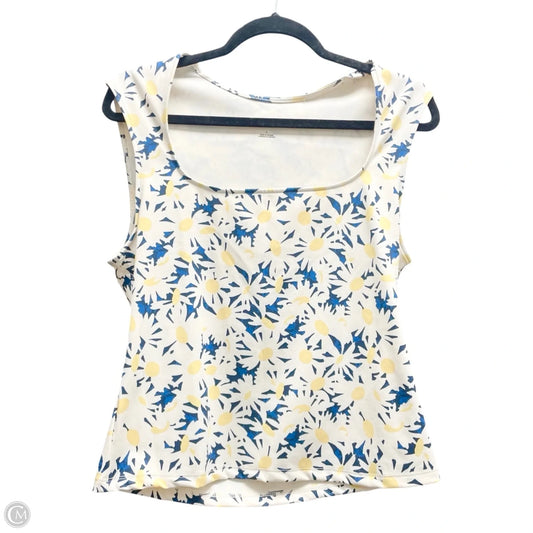 Top Sleeveless By Maeve In Floral Print, Size: L