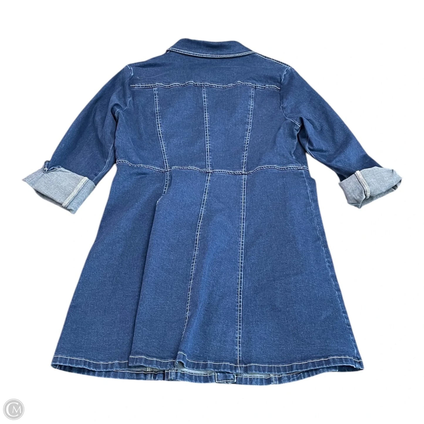 Dress Casual Short By Allegra K In Blue, Size: L