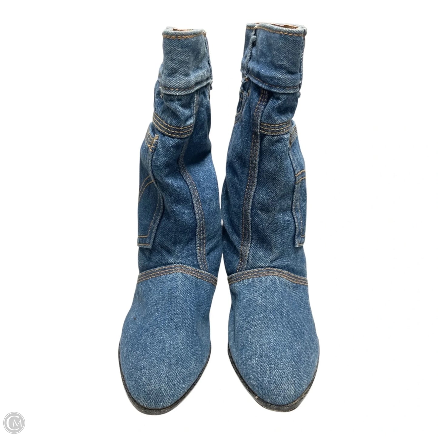 Boots Western By Clothes Mentor In Blue, Size: 7.5