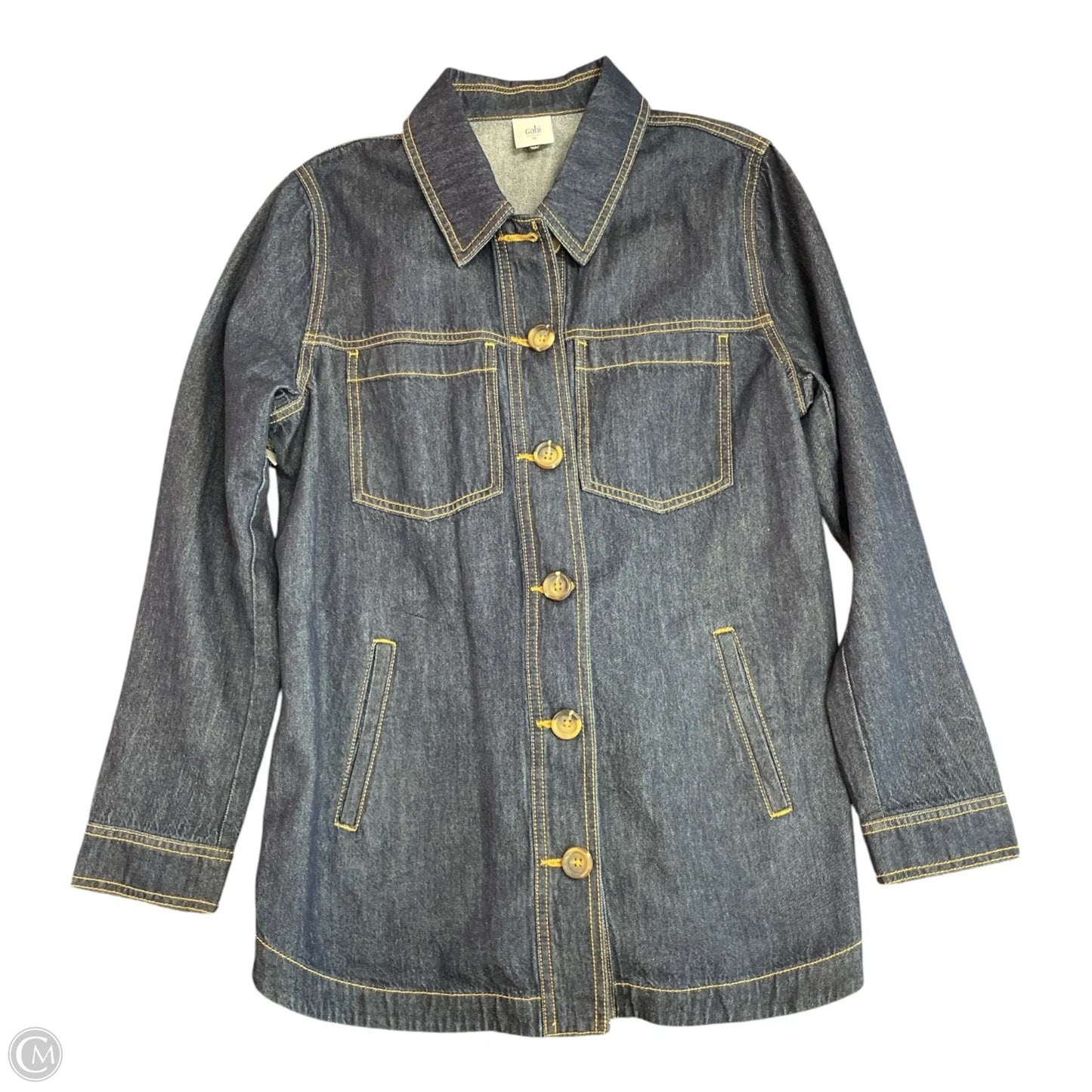 Jacket Denim By Cabi In Blue, Size: M