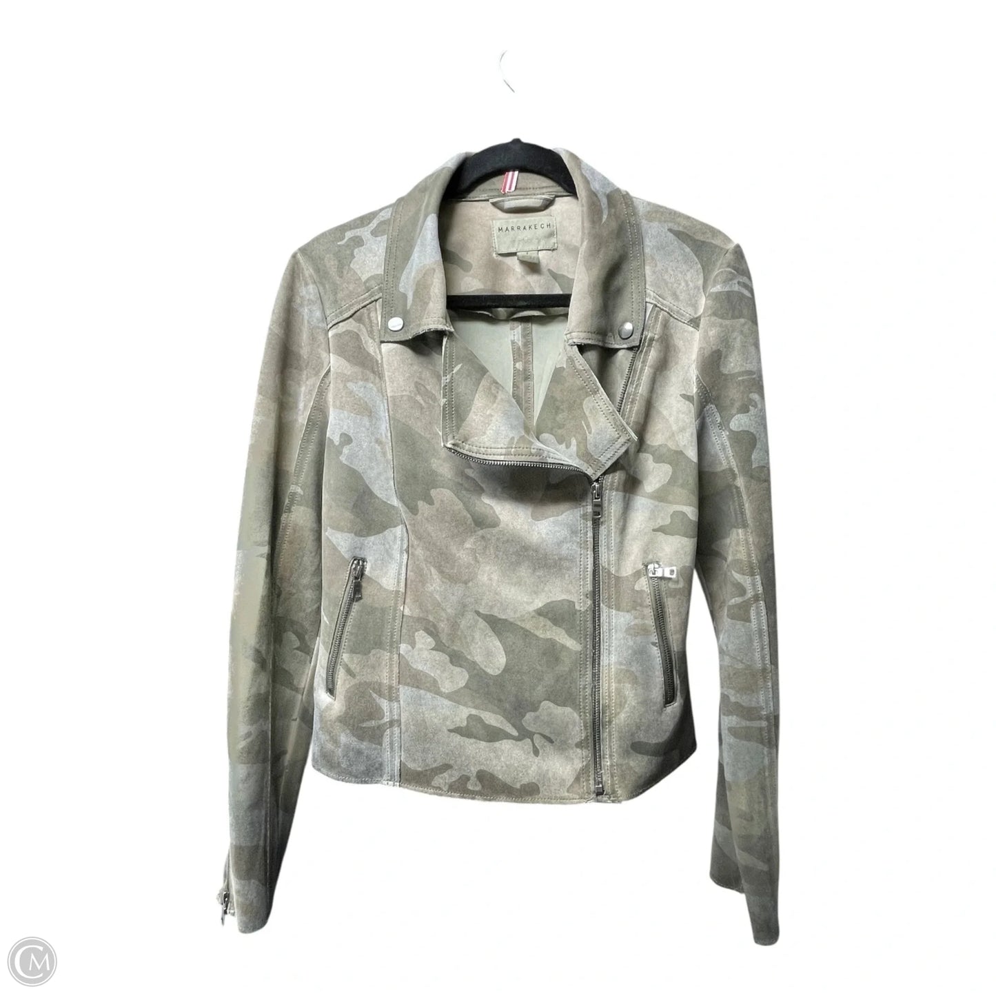 Jacket Moto By Marrakech In Camouflage Print, Size: S