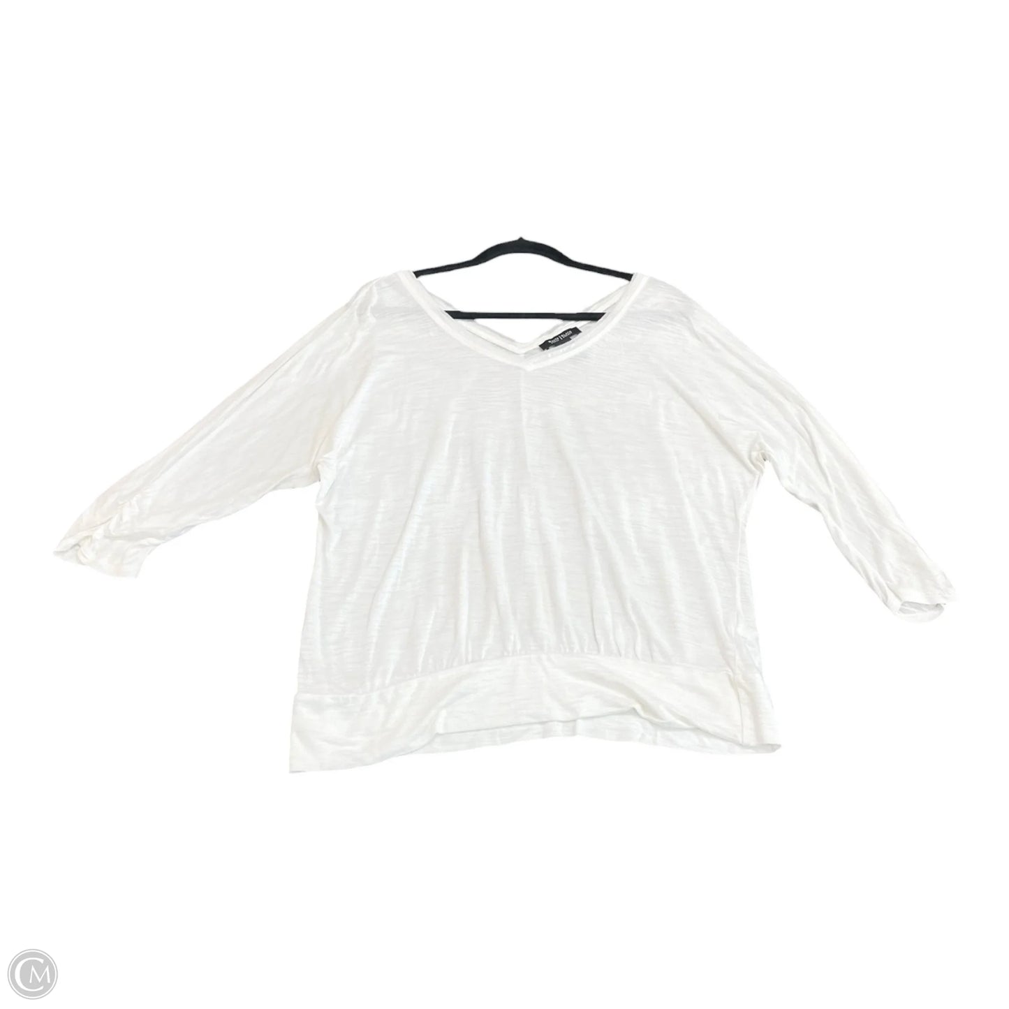 Top Long Sleeve By White House Black Market In White, Size: M