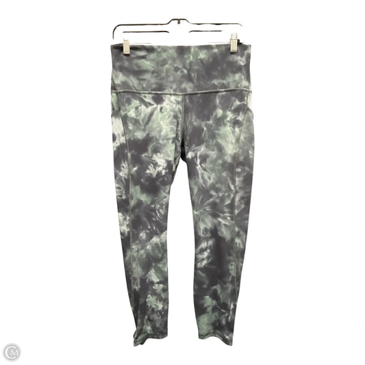 Athletic Leggings By Lululemon In Tie Dye Print, Size: 12