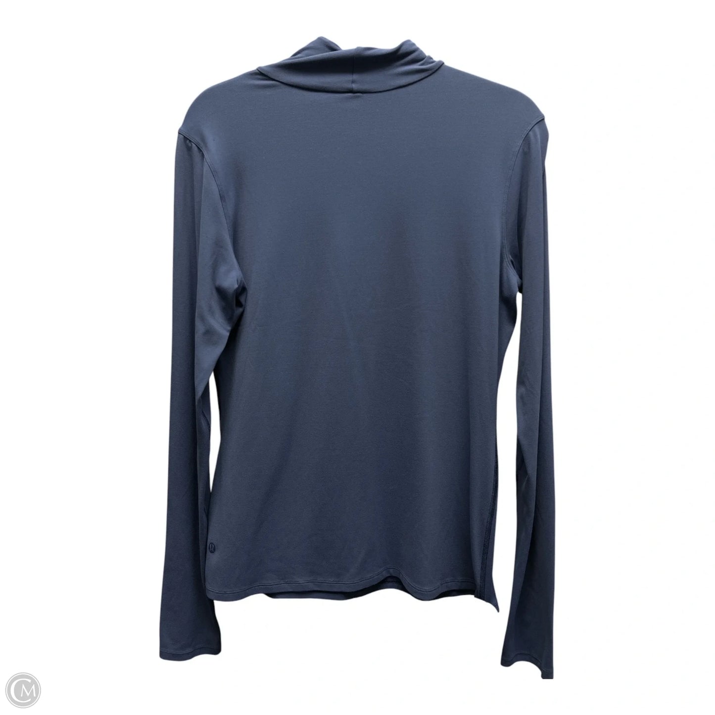 Athletic Top Long Sleeve Collar By Lululemon In Blue, Size: 10