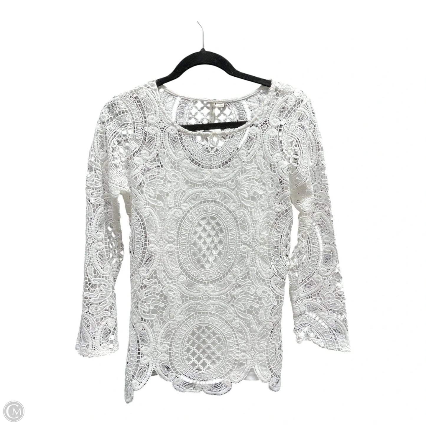 Sweater By Ultra Pink In White, Size: S