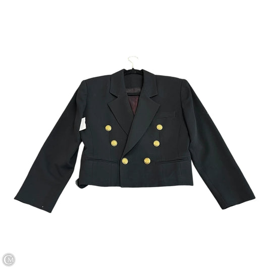 Blazer By Elliott Lauren In Black & Gold, Size: 6