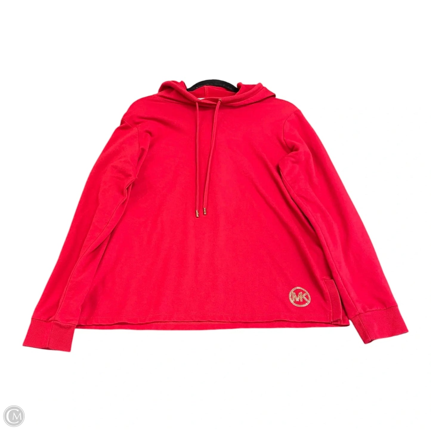 Sweatshirt Hoodie By Michael By Michael Kors In Red, Size: L