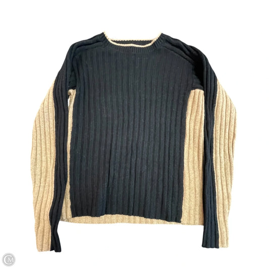 Sweater By Loft In Black & Tan, Size: S