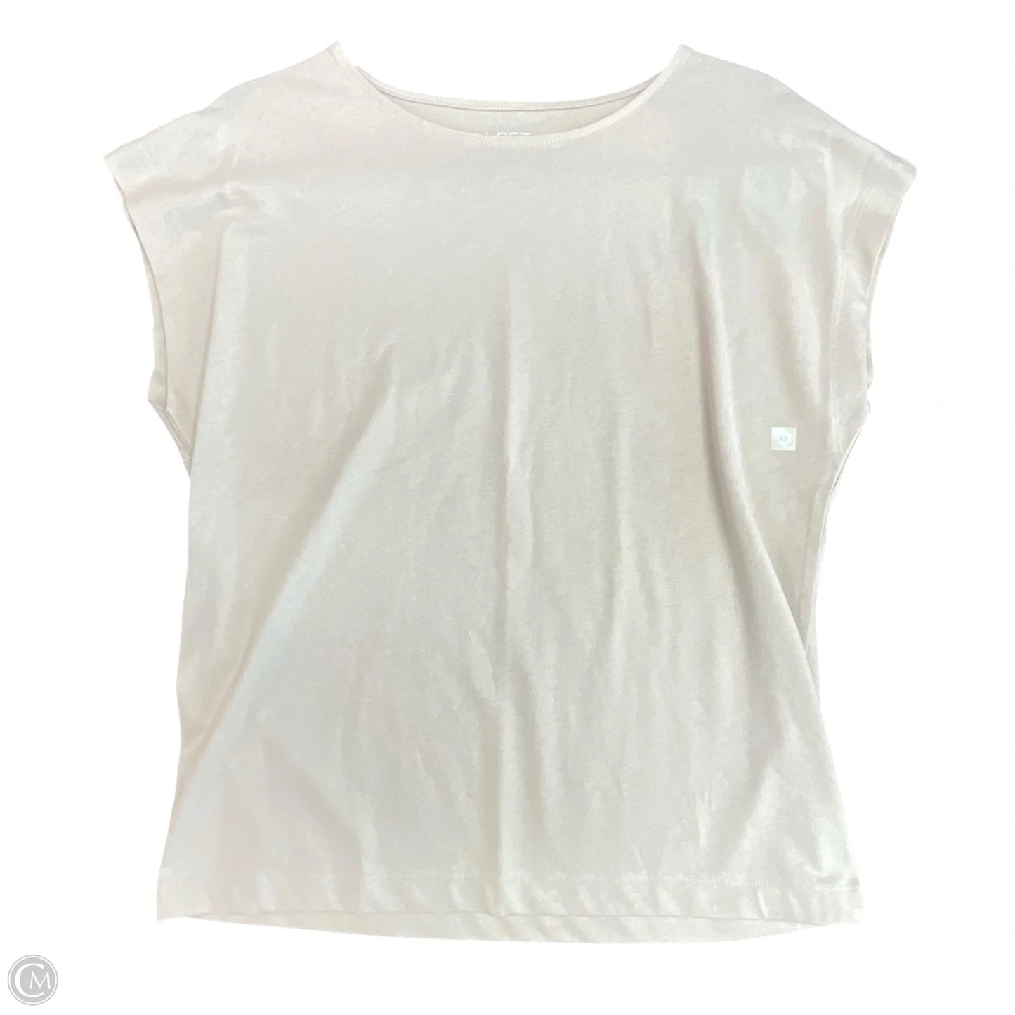 Top Short Sleeve By Loft In Beige, Size: Xs
