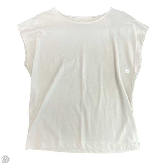 Top Short Sleeve By Loft In Beige, Size: Xs