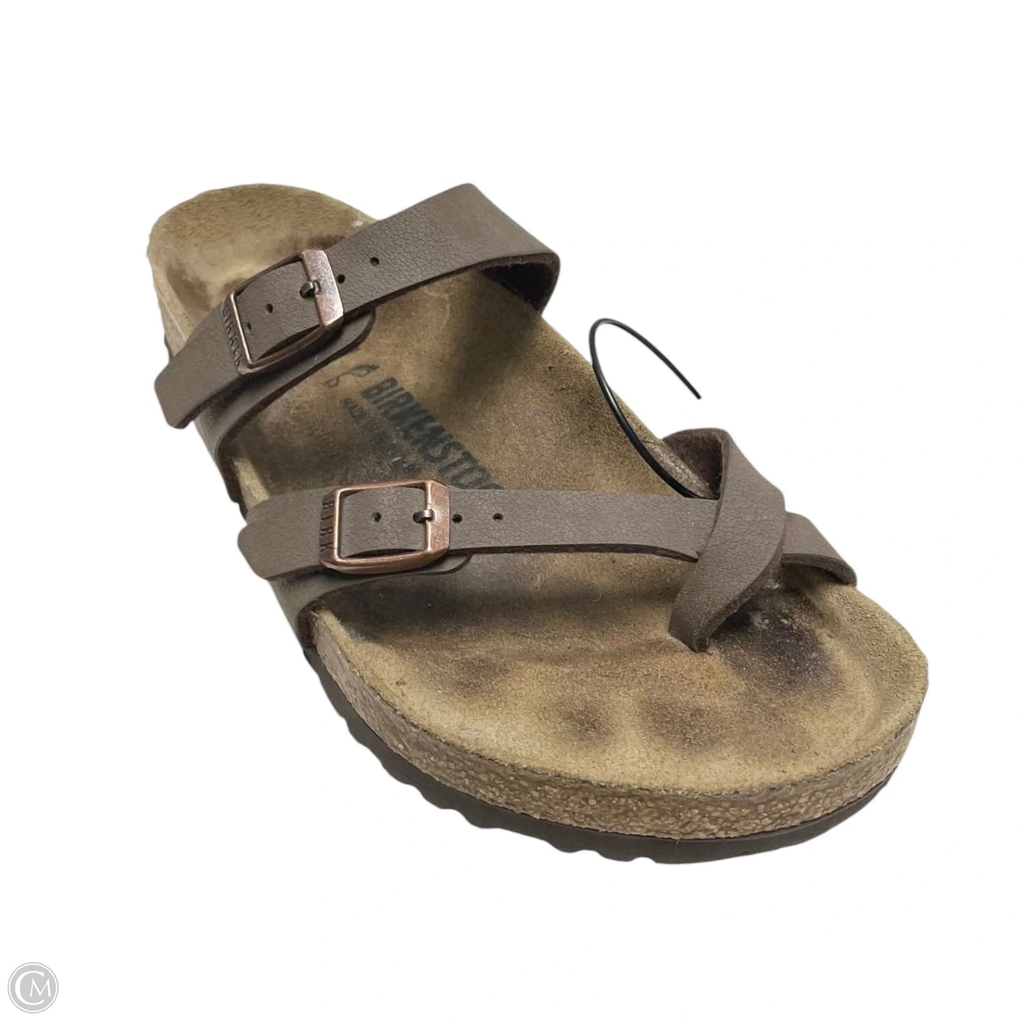 Sandals Flats By Birkenstock In Brown, Size: 6.5