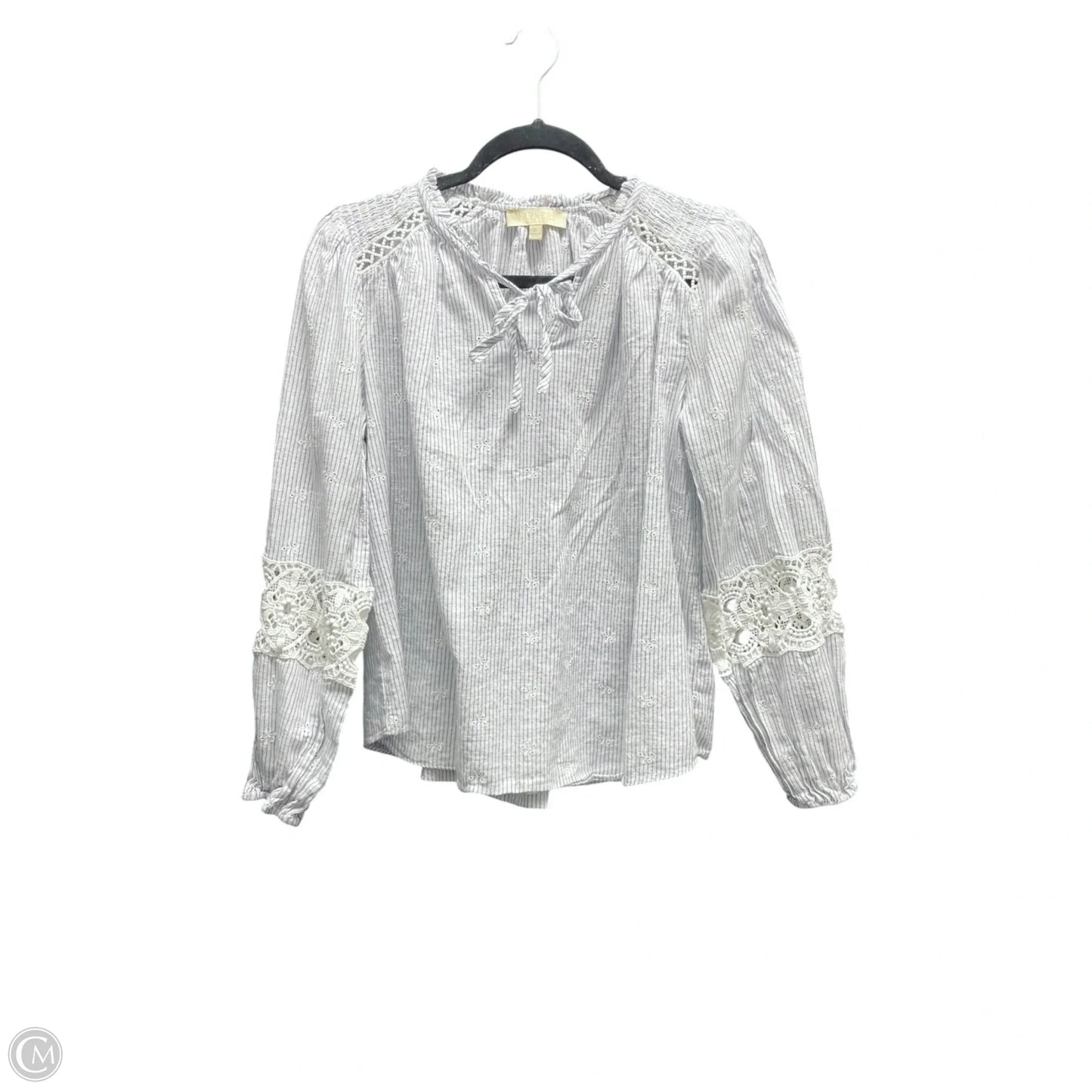 Top Long Sleeve By FARMERS MARKET In Striped Pattern, Size: S