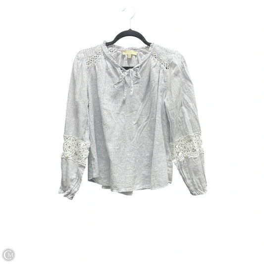 Top Long Sleeve By FARMERS MARKET In Striped Pattern, Size: S