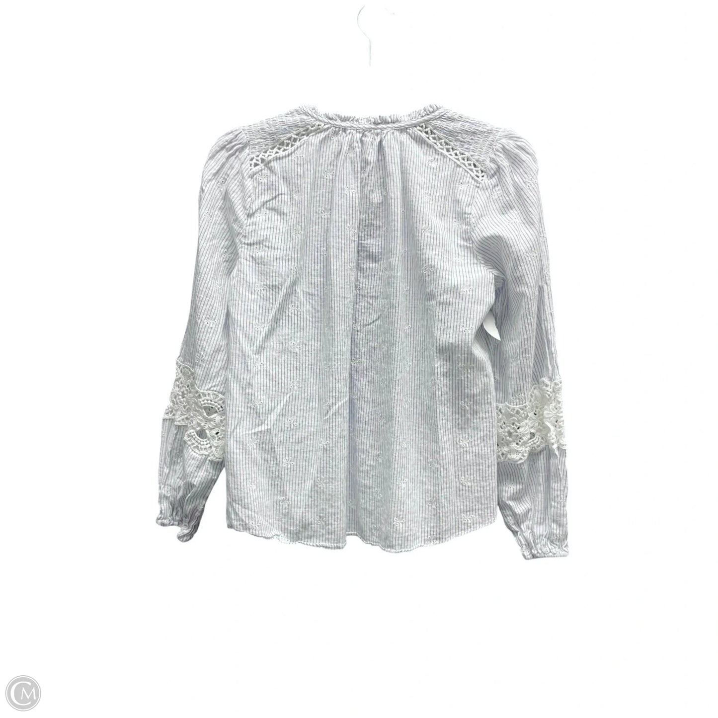 Top Long Sleeve By FARMERS MARKET In Striped Pattern, Size: S