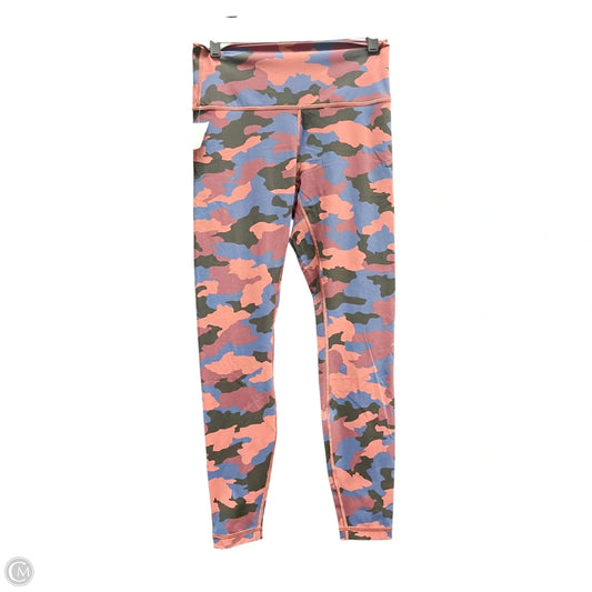 Athletic Leggings By Lululemon In Camouflage Print, Size: L