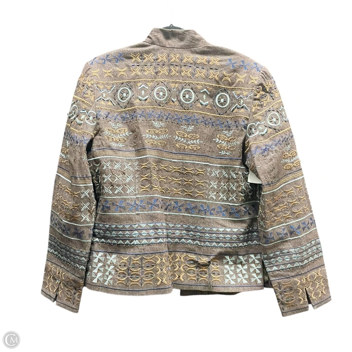 Blazer By Coldwater Creek In Blue & Brown, Size: 12