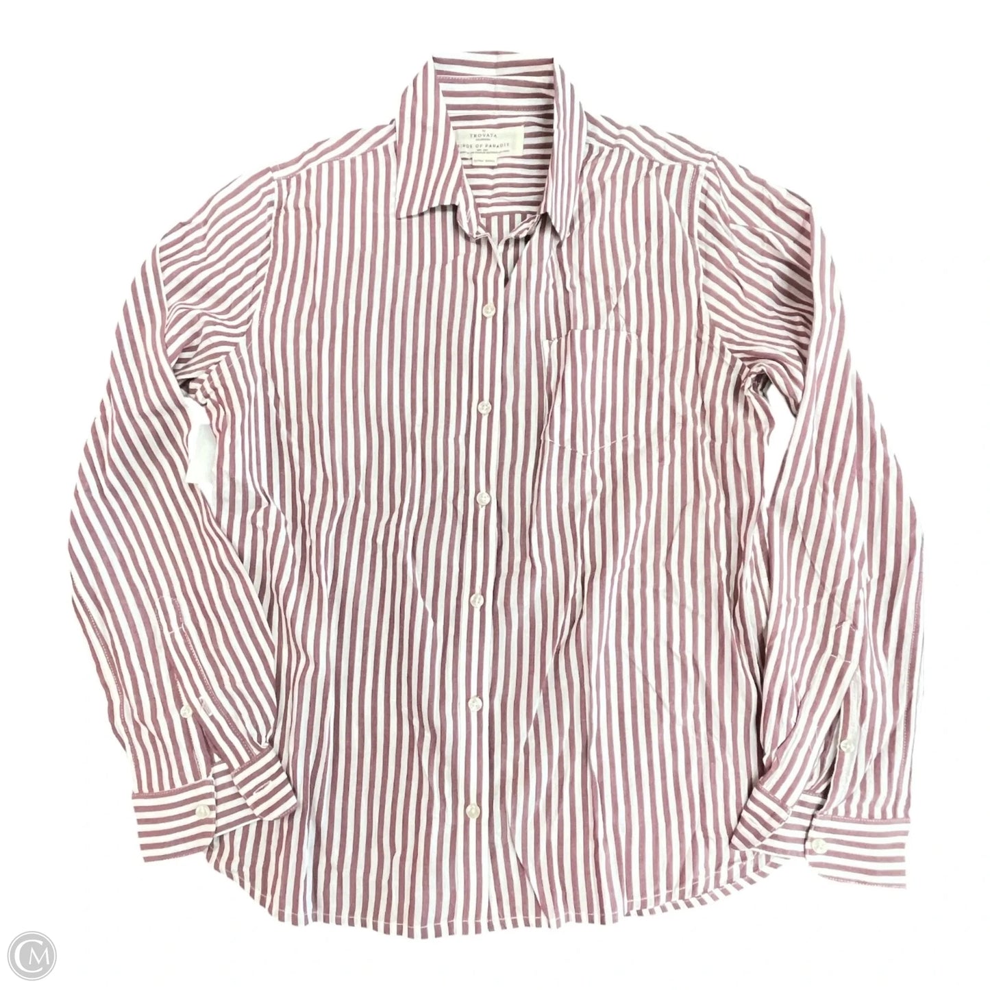 Top Long Sleeve By Birds Of Paradis By Trovata In Striped Pattern, Size: Xs