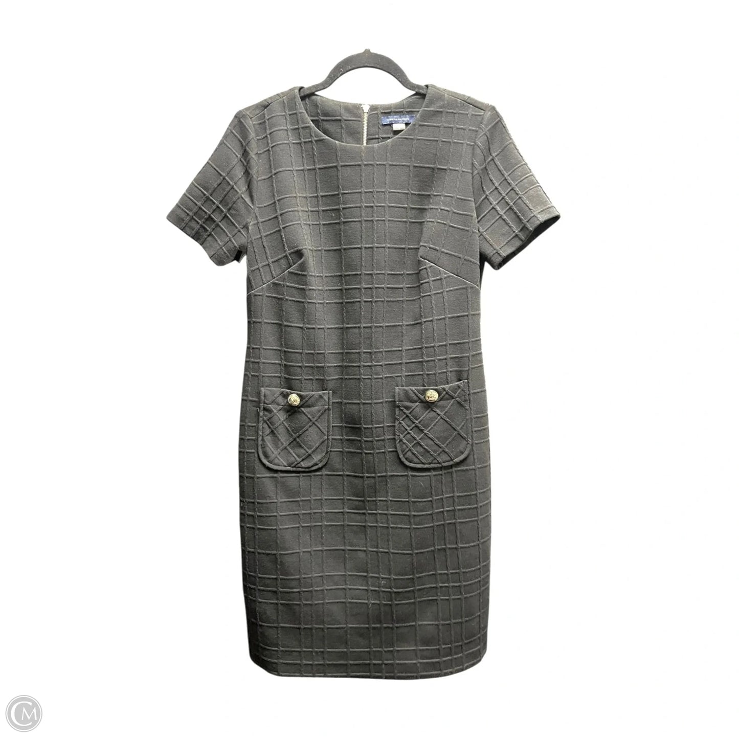 Dress Casual Short By Tommy Hilfiger In Black & Gold, Size: 8