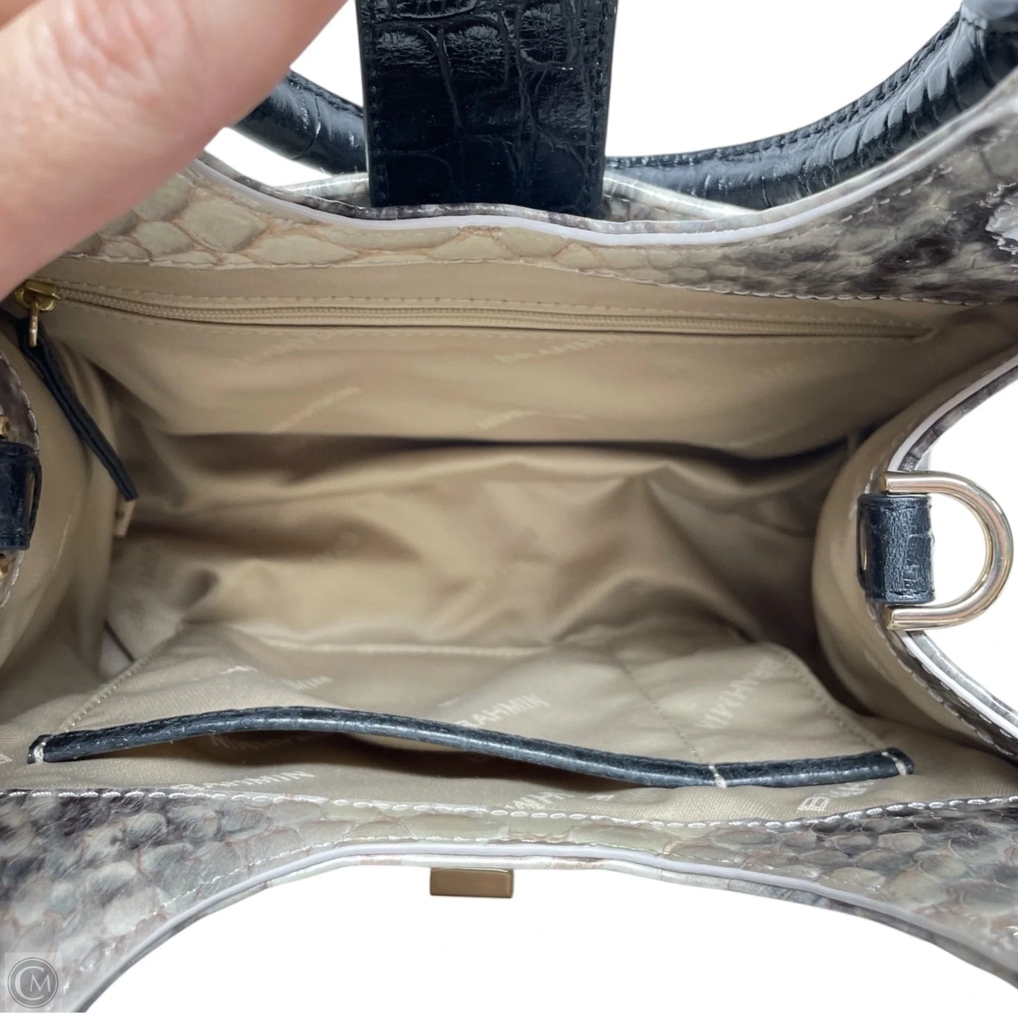 Handbag Designer By Brahmin, Size: Medium