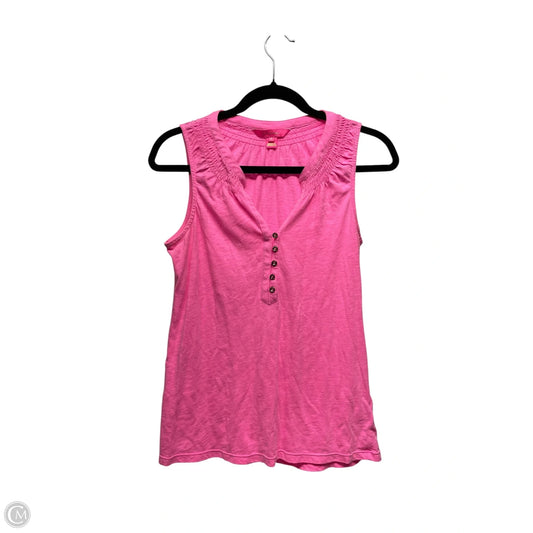 Top Sleeveless Designer By Lilly Pulitzer In Pink, Size: S