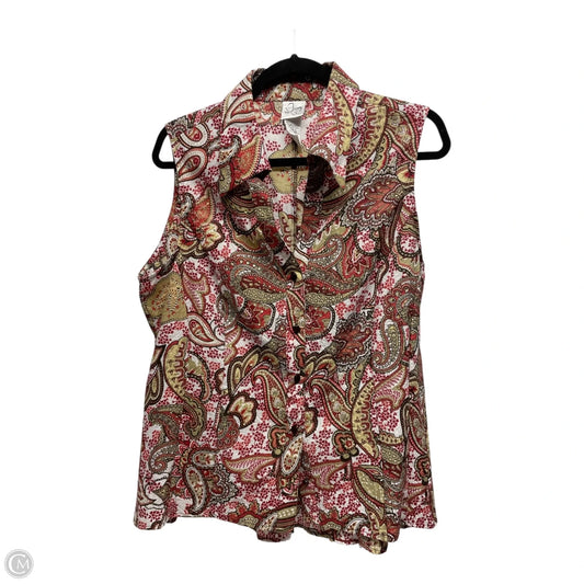 Top Sleeveless By Clothes Mentor In Multi-colored, Size: Xl