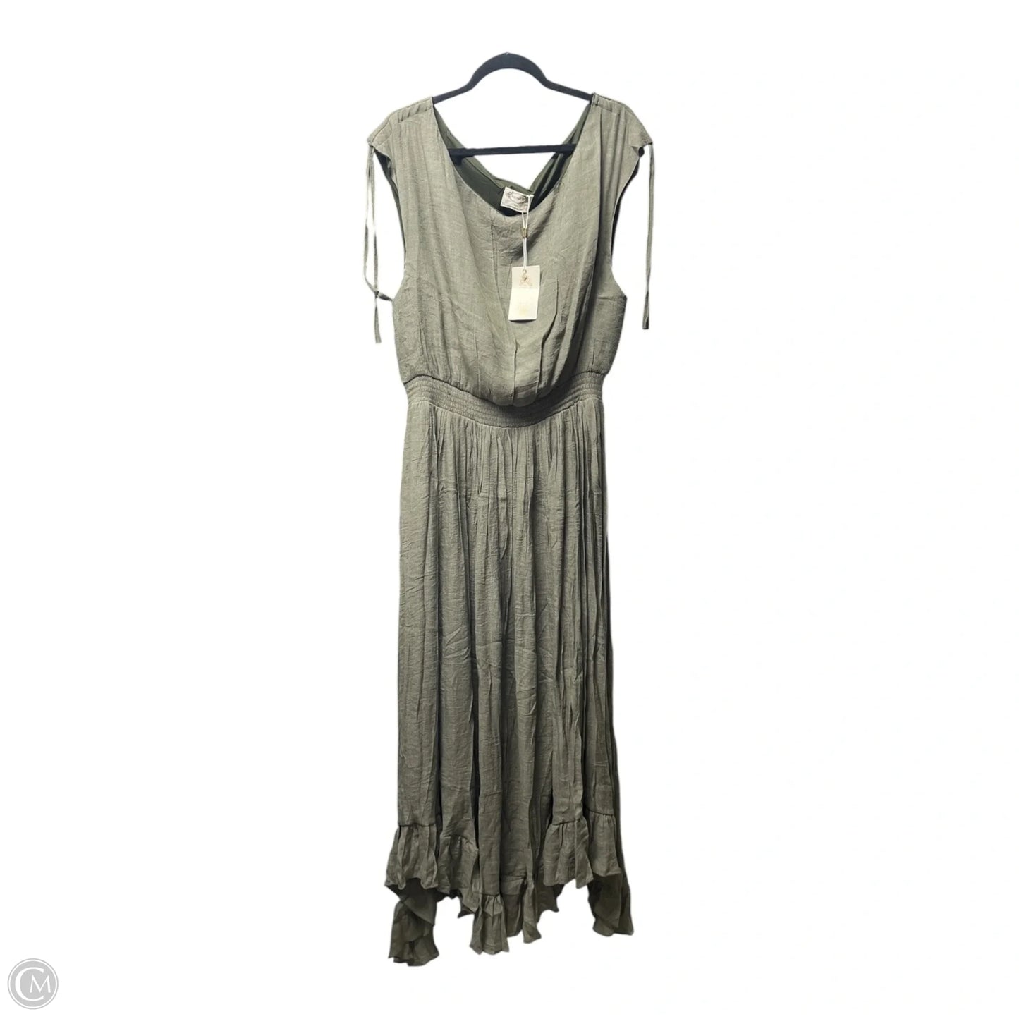 Dress Casual Maxi By JOYFOLIE -  In Green, Size: Xxl