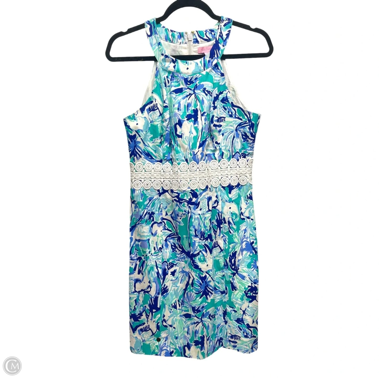 Dress Casual Short By Lilly Pulitzer In Blue & White, Size: 2