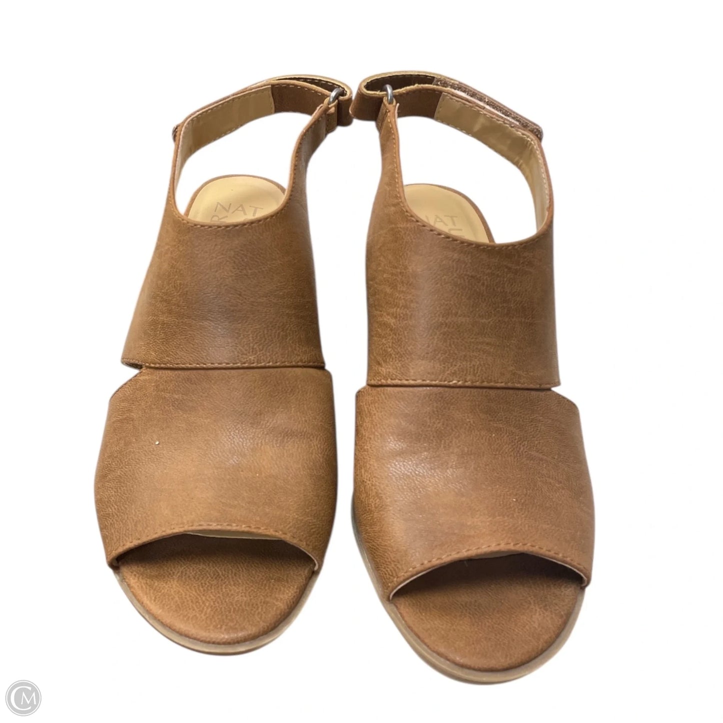 Sandals Heels Wedge By Naturalizer In Brown, Size: 7