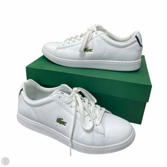 Shoes Athletic By Lacoste In White, Size: 10.5