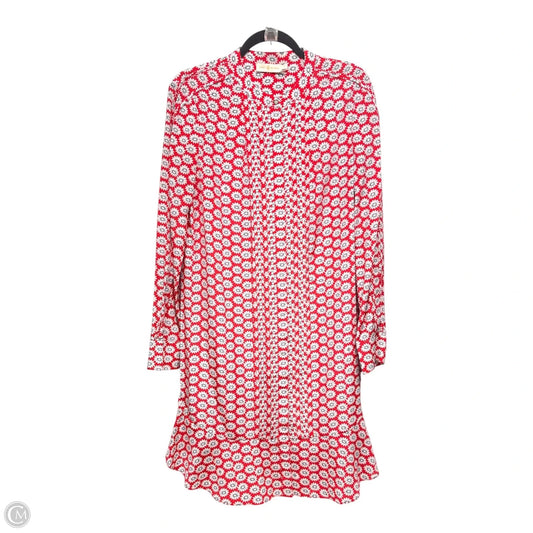 Dress Designer By Tory Burch In Floral Print, Size: 12