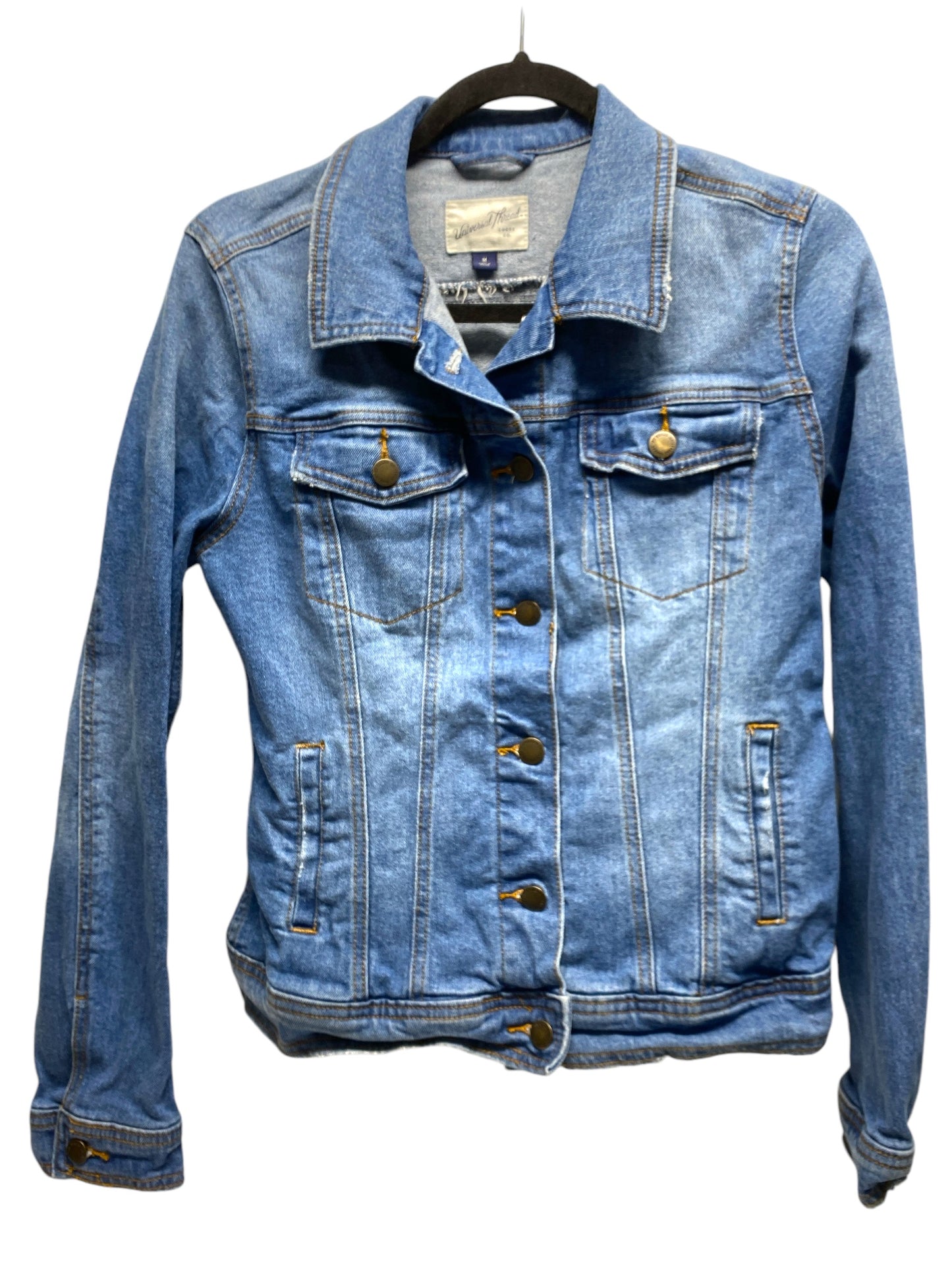 Jacket Denim By Universal Thread In Blue Denim, Size: M