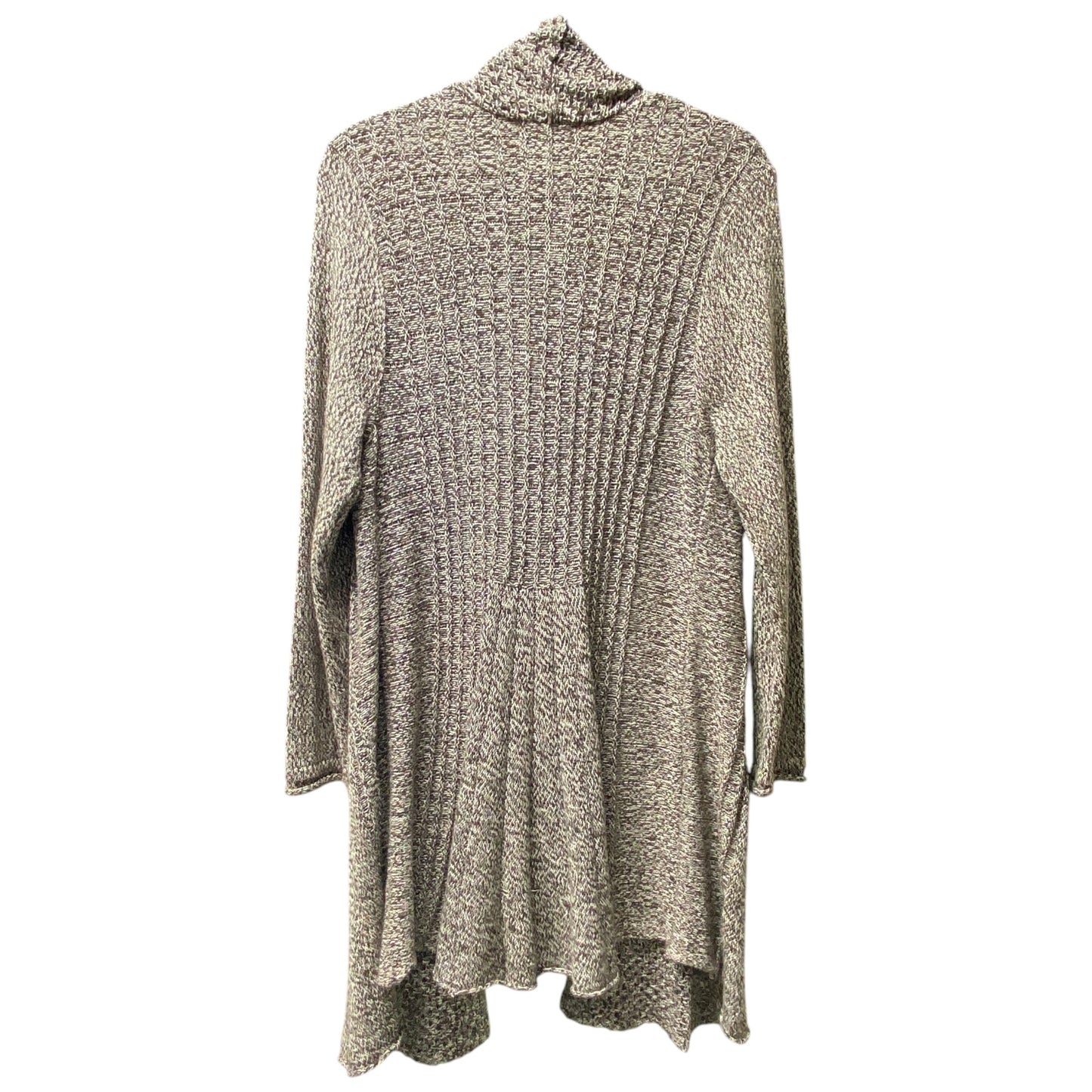 Cardigan By Notations In Brown & Cream, Size: L