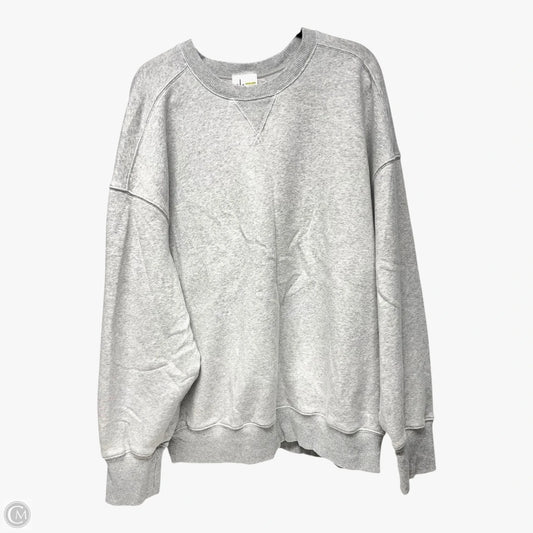 Sweatshirt Crewneck By Aerie In Grey, Size: L