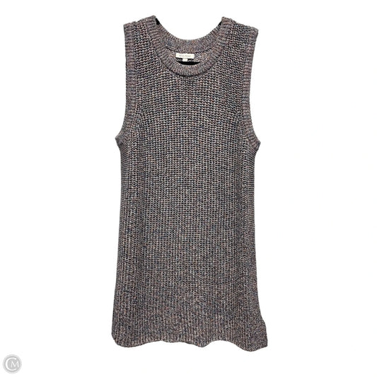 Vest Sweater By Ella Moss In Multi-colored, Size: L