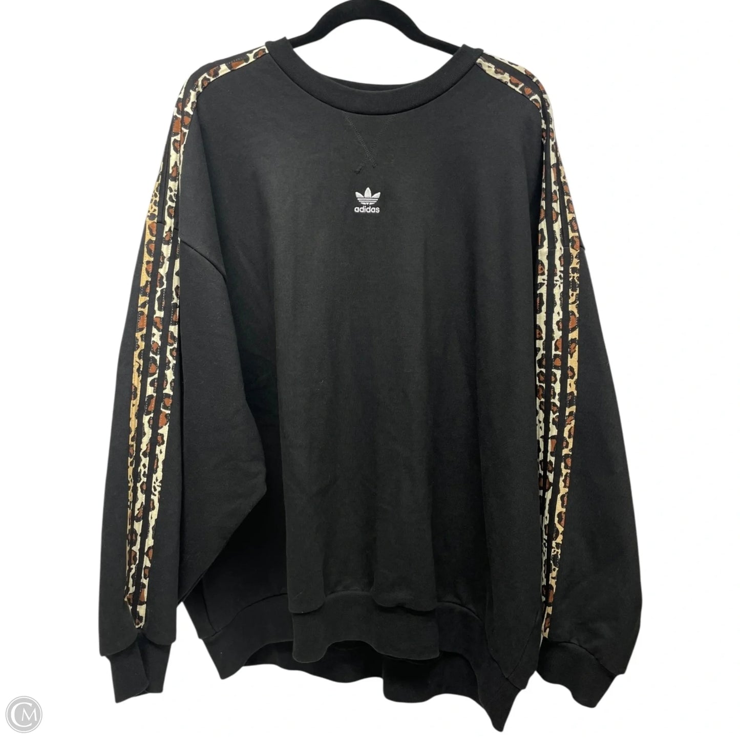 Sweatshirt Crewneck By Adidas In Black, Size: L
