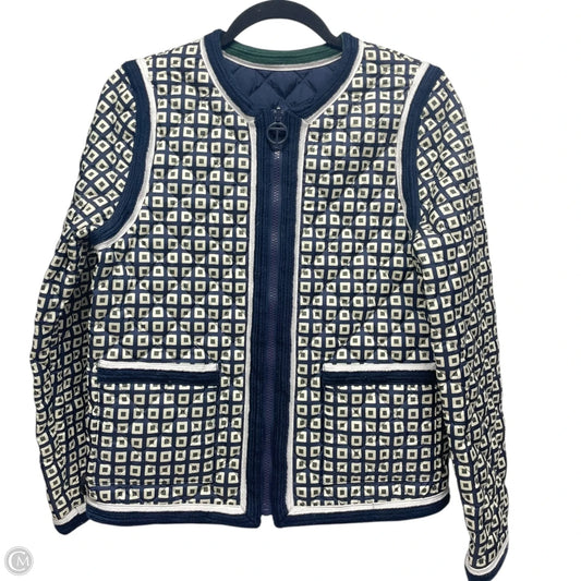 Jacket Designer By Tory Burch In Blue & Green, Size: Xs
