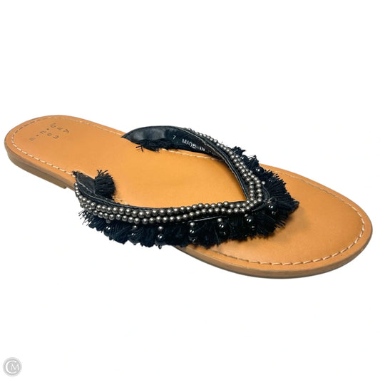 Sandals Flats By A New Day In Black & Brown, Size: 7
