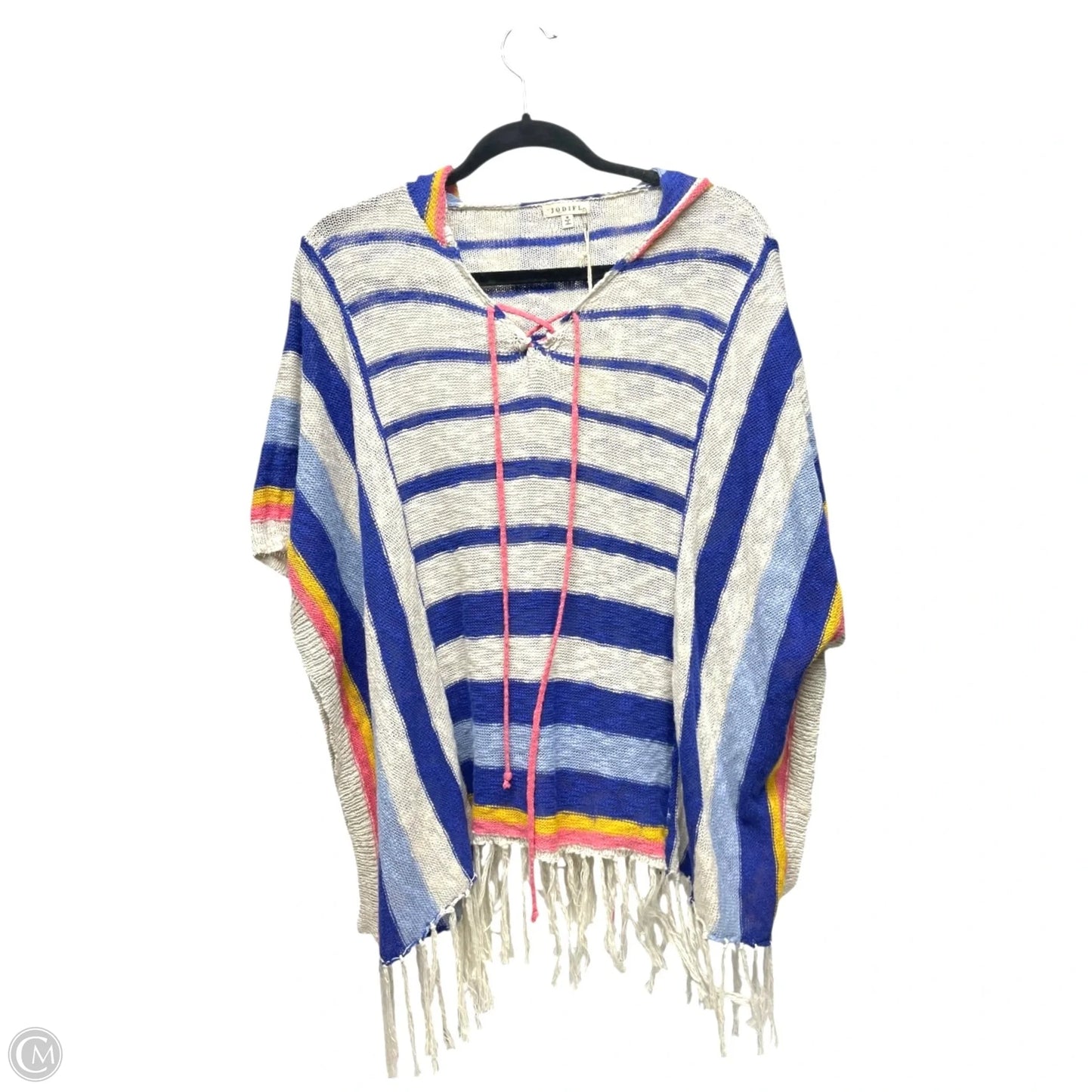 Poncho By Jodifl In Striped Pattern, Size: M