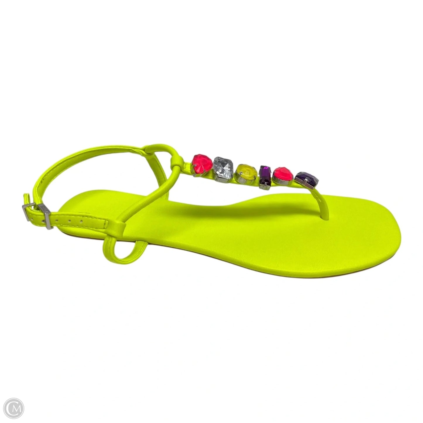 Sandals Flats By Clothes Mentor In Yellow, Size: 6.5