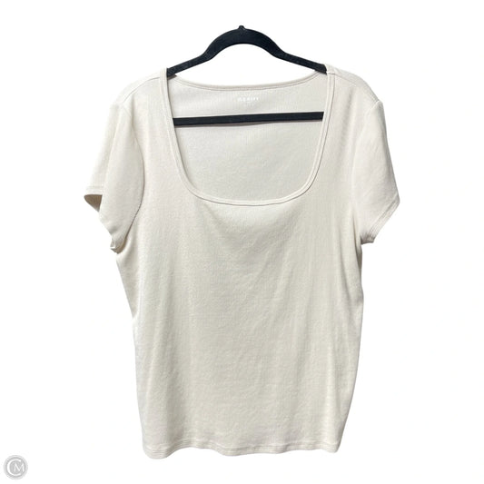 Top Short Sleeve Basic By Old Navy In Tan, Size: Xxl
