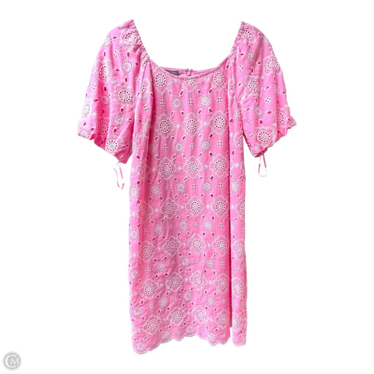 Dress Casual Short By Talbots In Pink & White, Size: 6