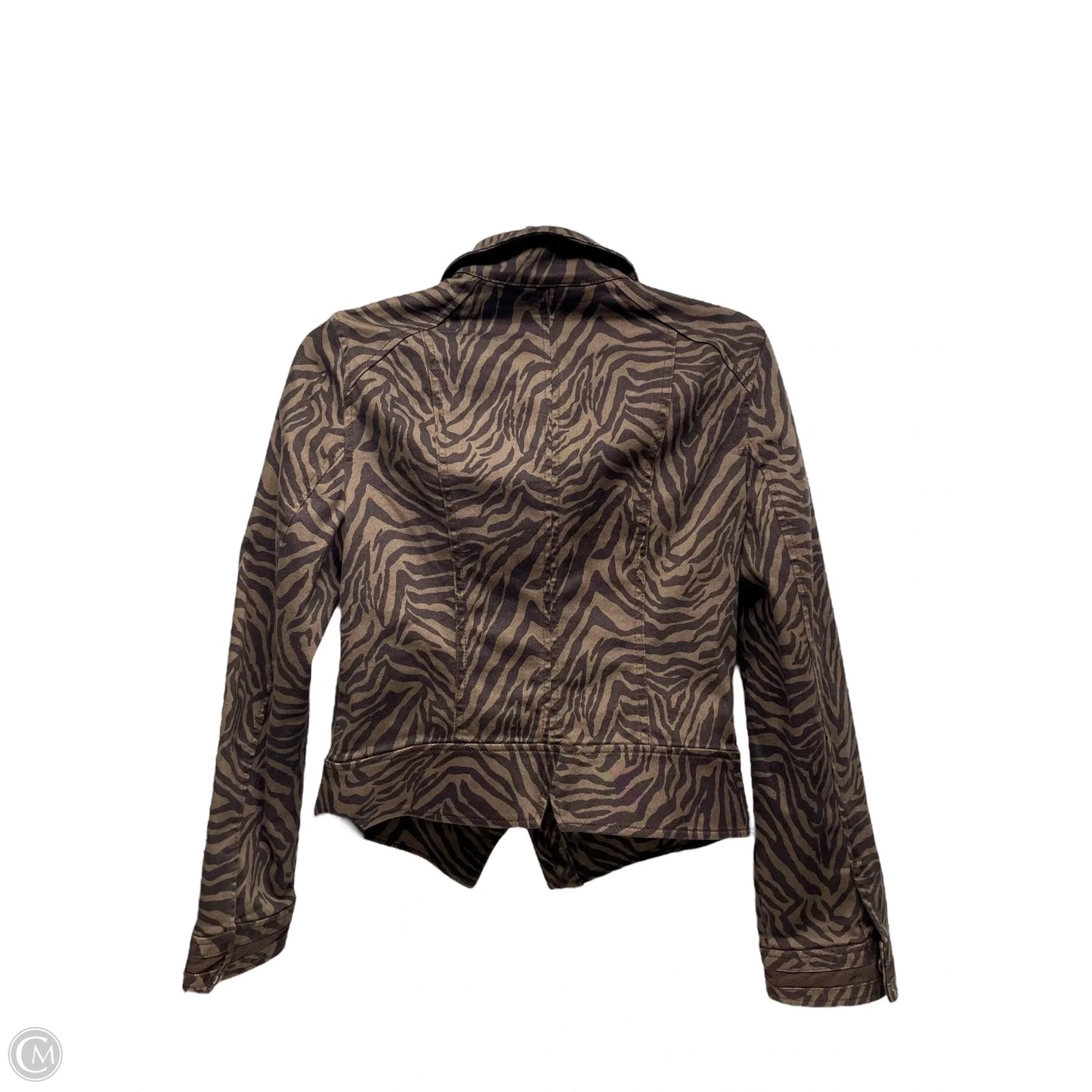 Jacket Denim By White House Black Market In Animal Print, Size: 4