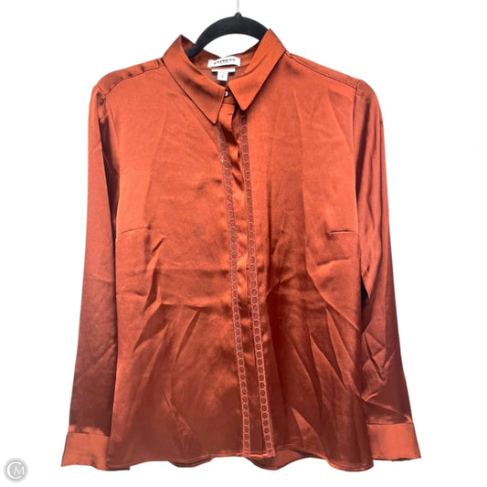 Top Long Sleeve By Express In Brown, Size: M