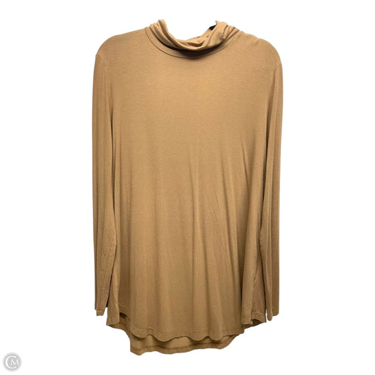 Top Long Sleeve By Jm Collections In Tan, Size: M