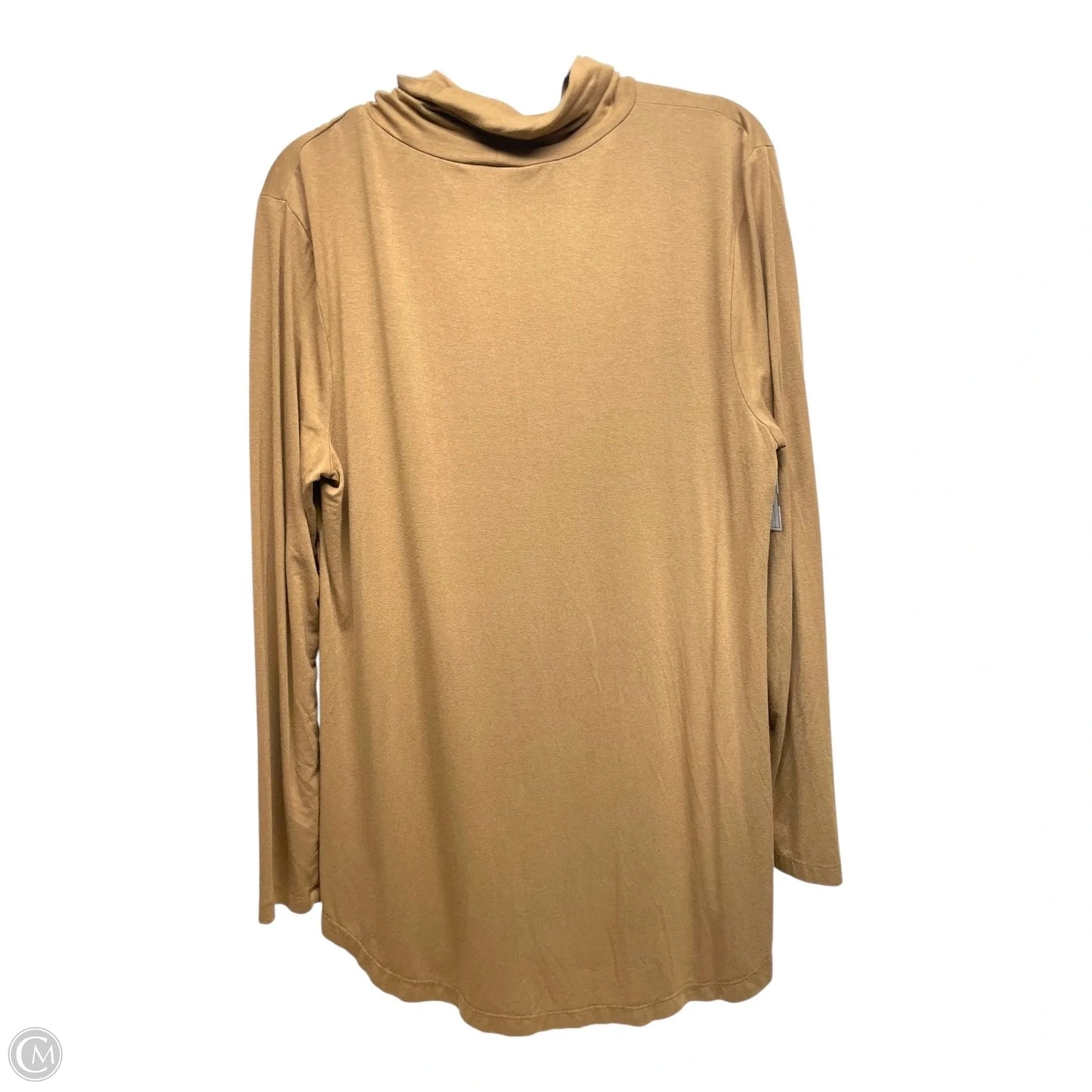 Top Long Sleeve By Jm Collections In Tan, Size: M