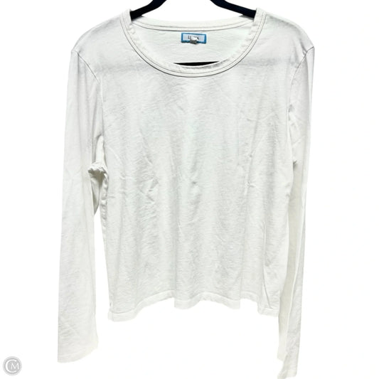 Top Long Sleeve Designer By LIANA In White, Size: L