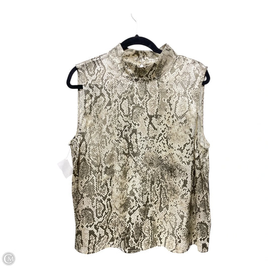 Top Sleeveless By Rails In Snakeskin Print, Size: Xl